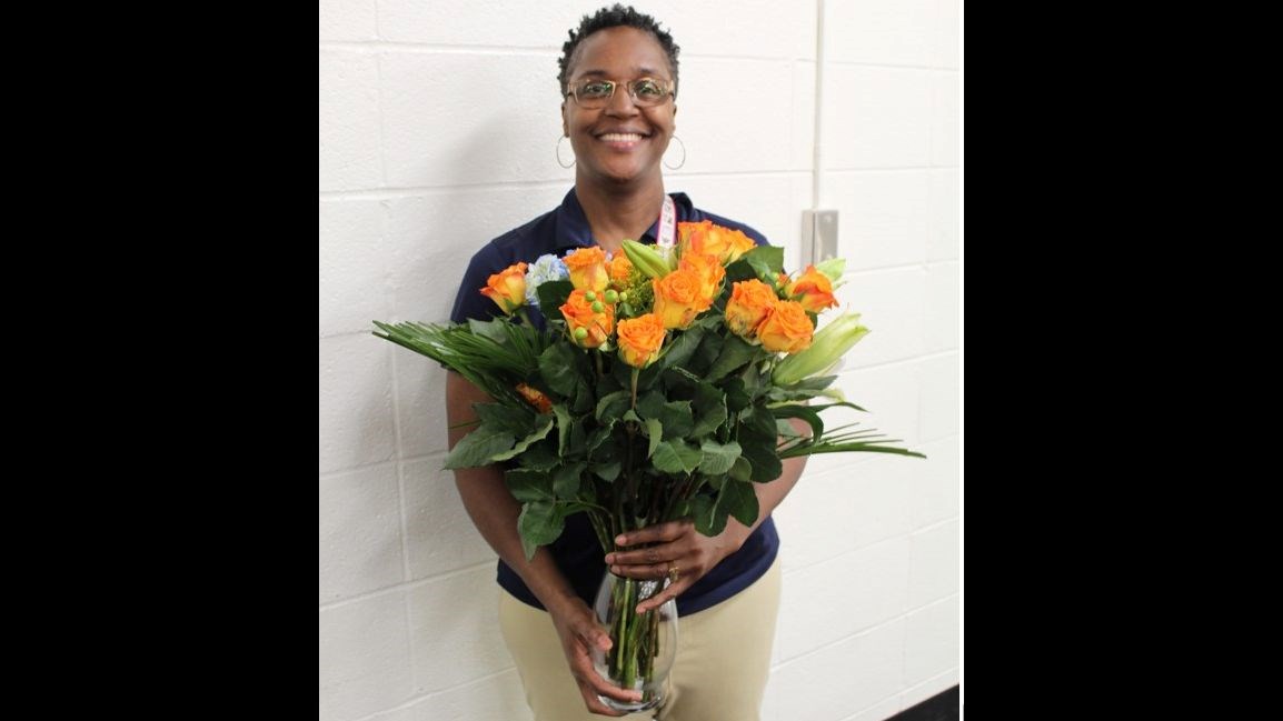 Please join us in congratulating our Teacher of the Year, Ms. Jefferson 